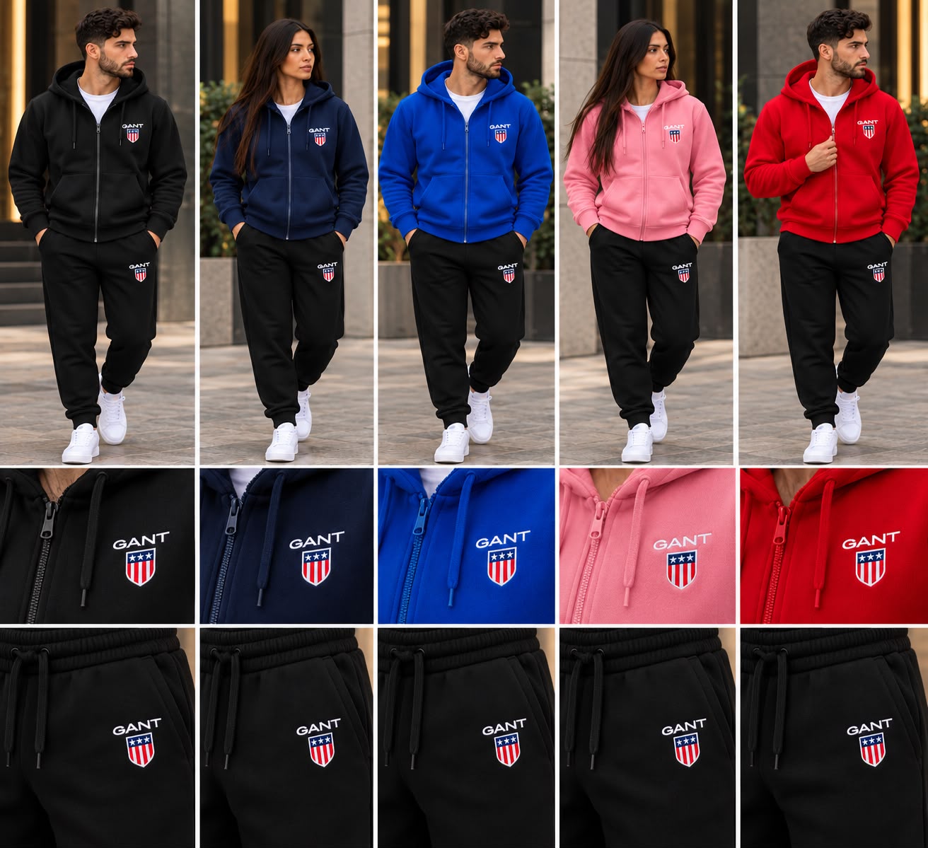fato de treino marcas bordado S-XXl